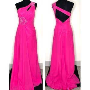 JJ’s House Pink Goddess Prom Special Occasion Dress XS